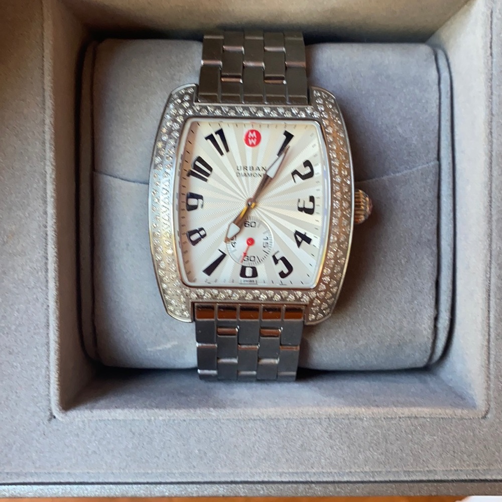 Michele Large Urban diamond watch.